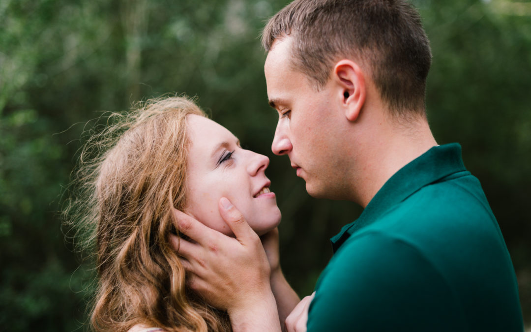 Jared & Abbie | Sunrise Engagement Session at Driftwood Beach, Jekyll Island